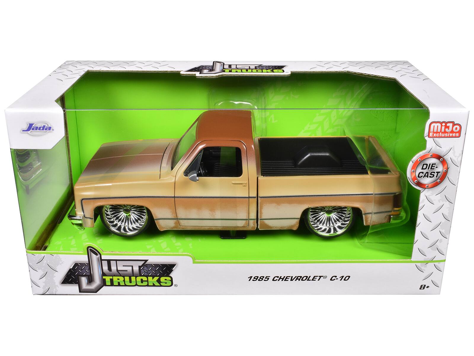 Jada  
UST Trucks  
1985 Chevrolet C-10  
DIE-CAST  
miJo Exclusives  
8+