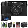 Bundle - Fujifilm - X100VI Digital Camera + 64GB Card + Starter - Black
