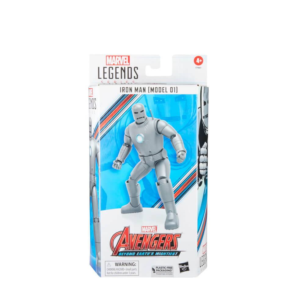 MARVEL LEGENDS SERIES  
IRON MAN (MODEL 01)  

MARVEL AVENGERS BEYOND EARTH'S MIGHTIEST  

WARNING: CHOKING HAZARD - Small parts. Not for children under 3 years.  

PLASTIC-FREE PACKAGING  

4+