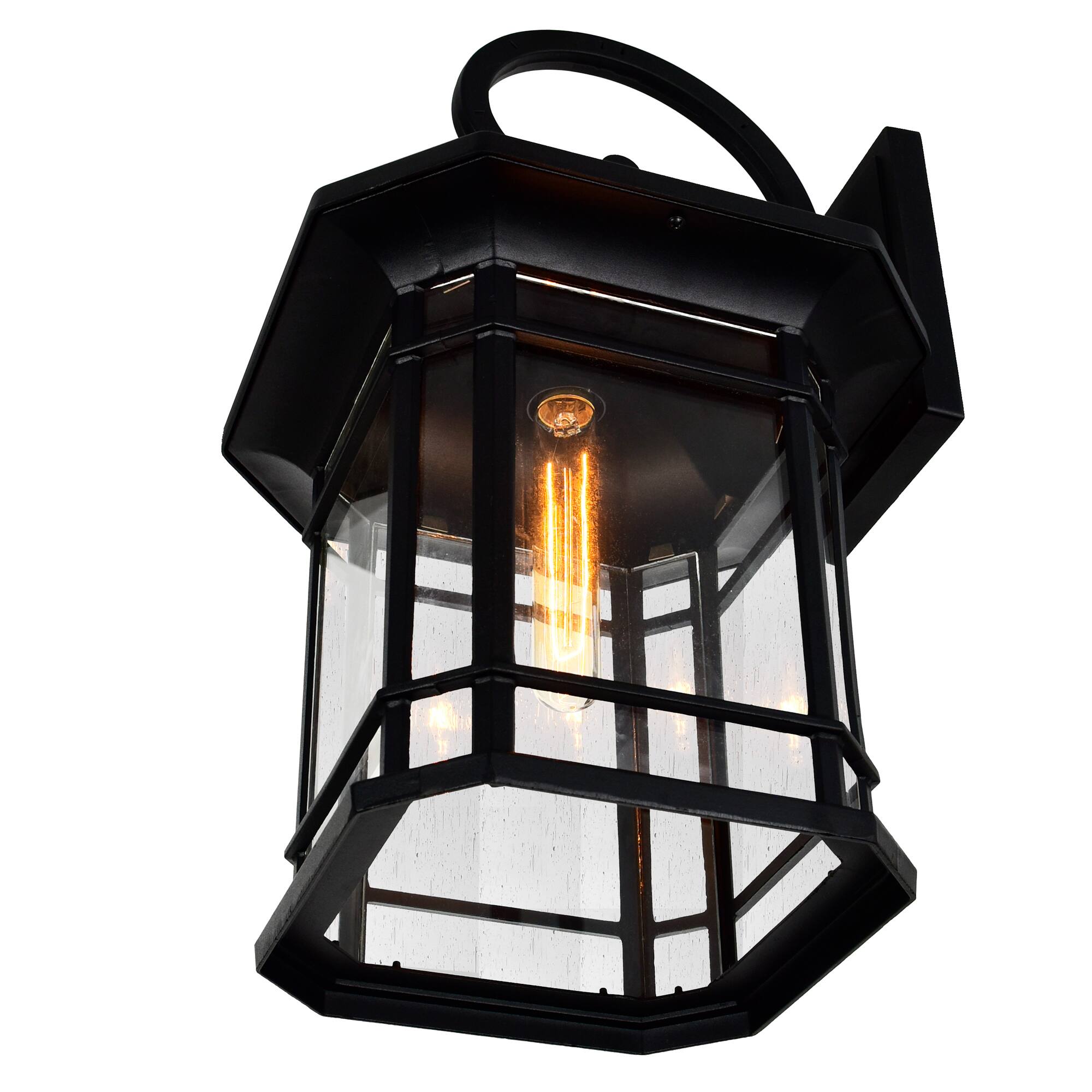 Alt View 1. CWI Lighting - Blackburn 1 Light Black Outdoor Wall Light - Black.