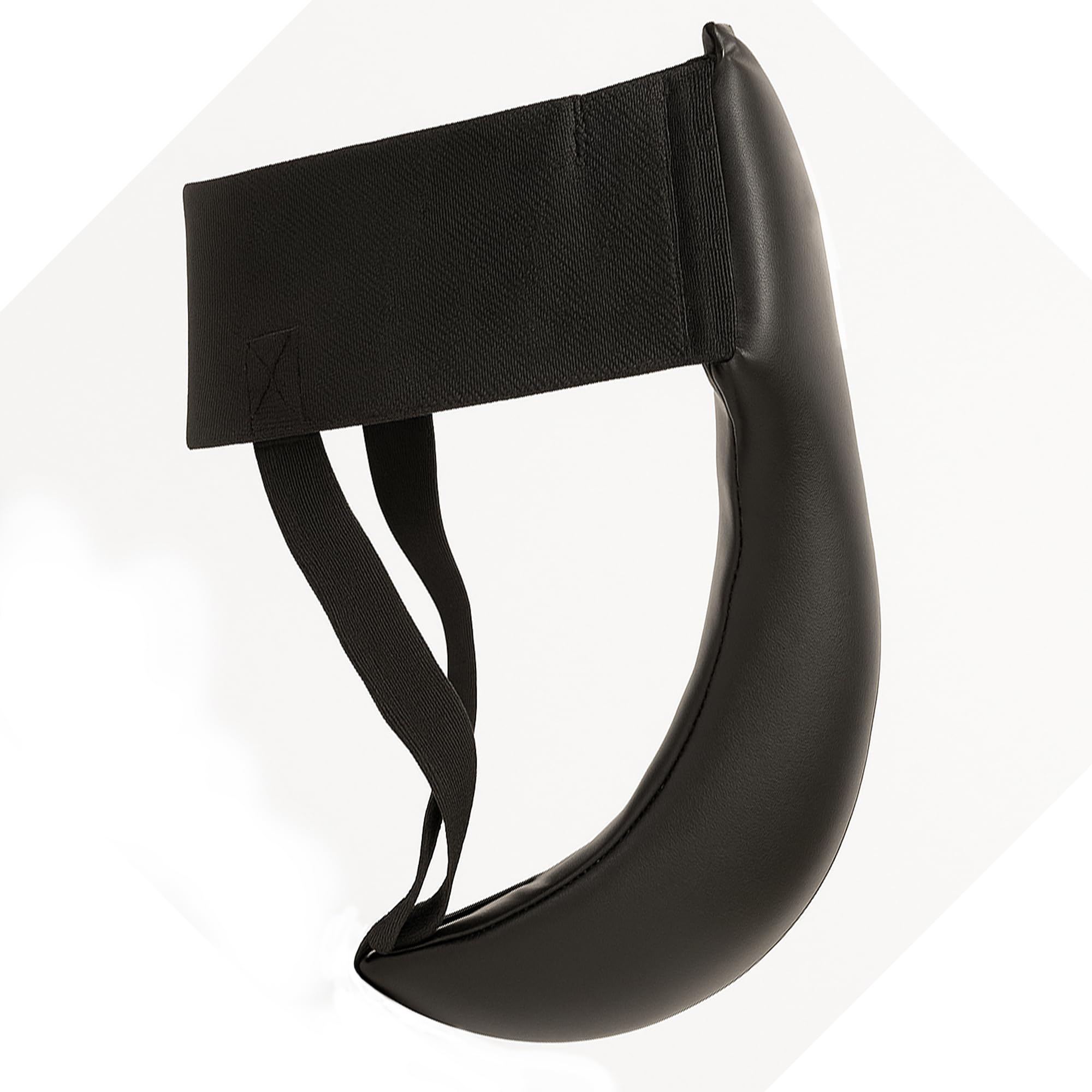 Alt View 1. Amber Sporting Goods - Boxing MMA Groin and Abdominal Protector EVA Foam PU Leather Deep Cup Small - Black.