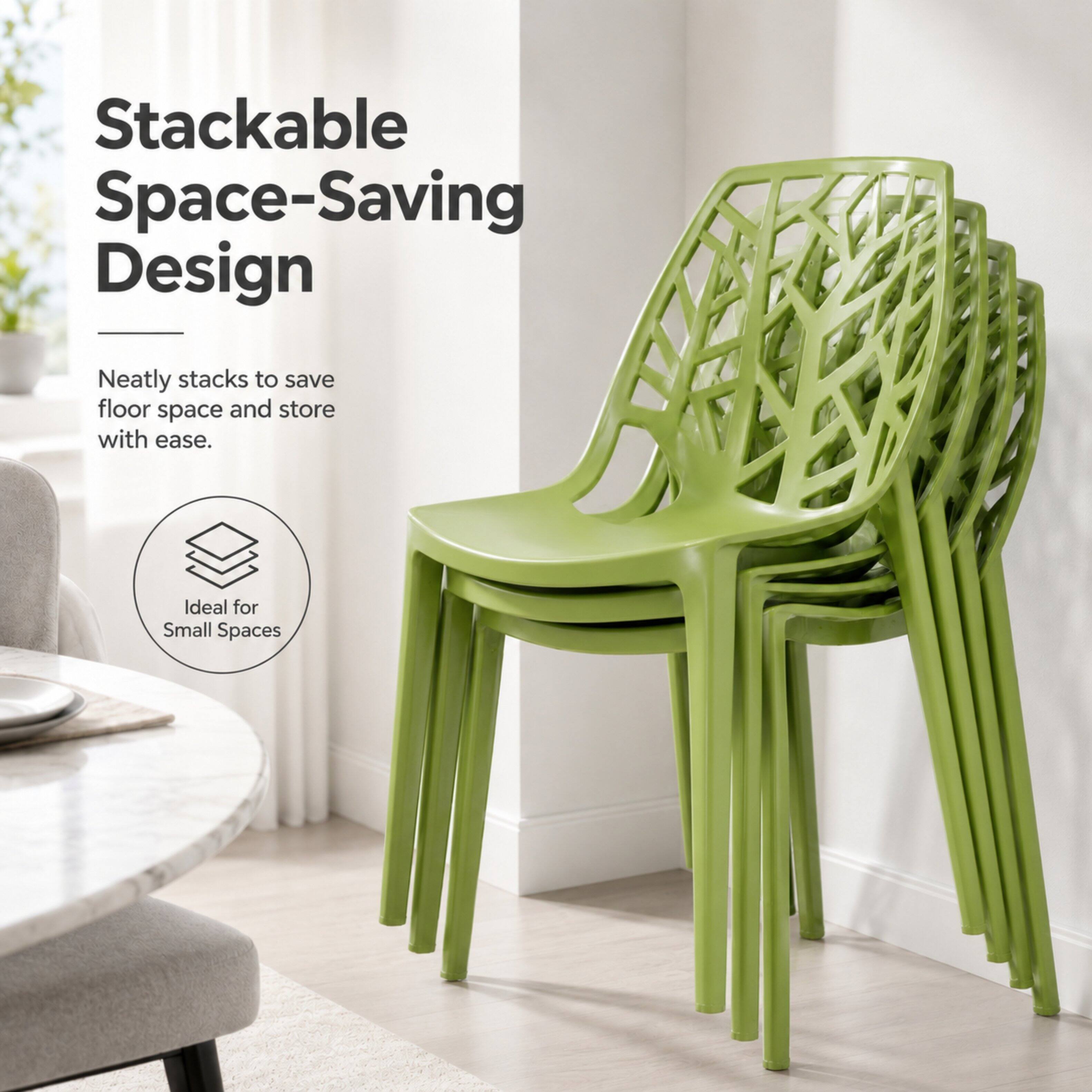Stackable Space-Saving Design  
Neatly stacks to save floor space and store with ease.  
Ideal for Small Spaces