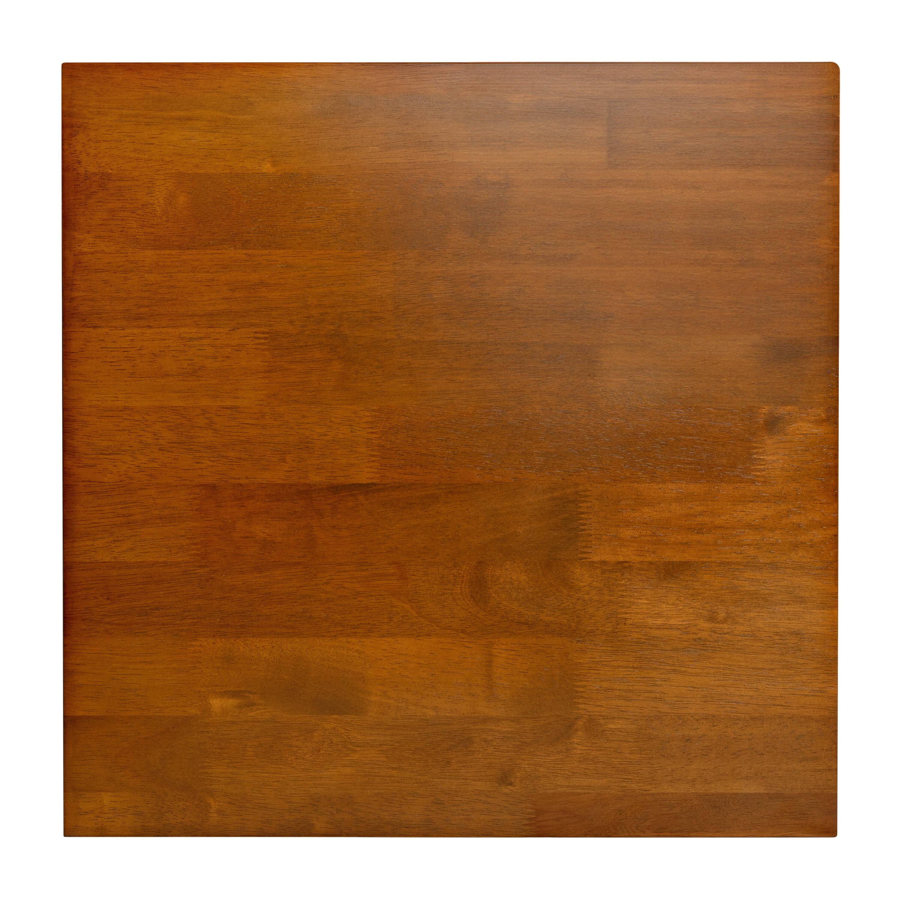 Alt View 9. Emma + Oliver - Saul Solid Wood Farmhouse Trestle End Table - Walnut.