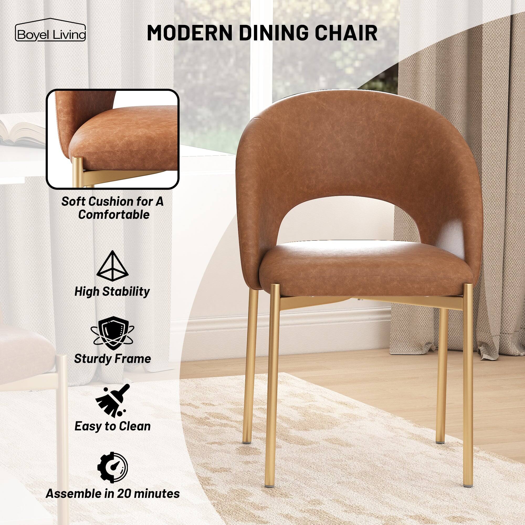 Boyle Living  
MODERN DINING CHAIR  

- Soft Cushion for A Comfortable  
- High Stability  
- Sturdy Frame  
- Easy to Clean  
- Assemble in 20 minutes