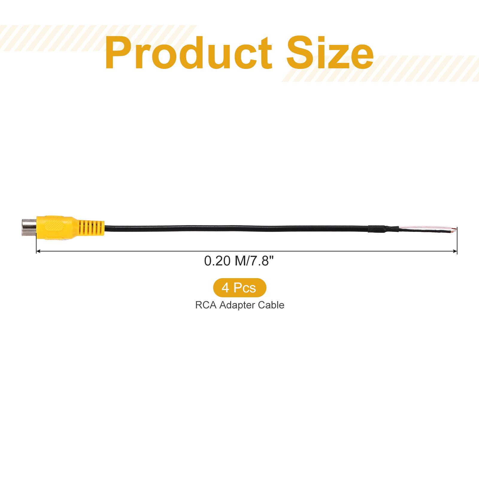 Product Size: 0.20 M / 7.8"  
4 Pcs RCA Adapter Cable