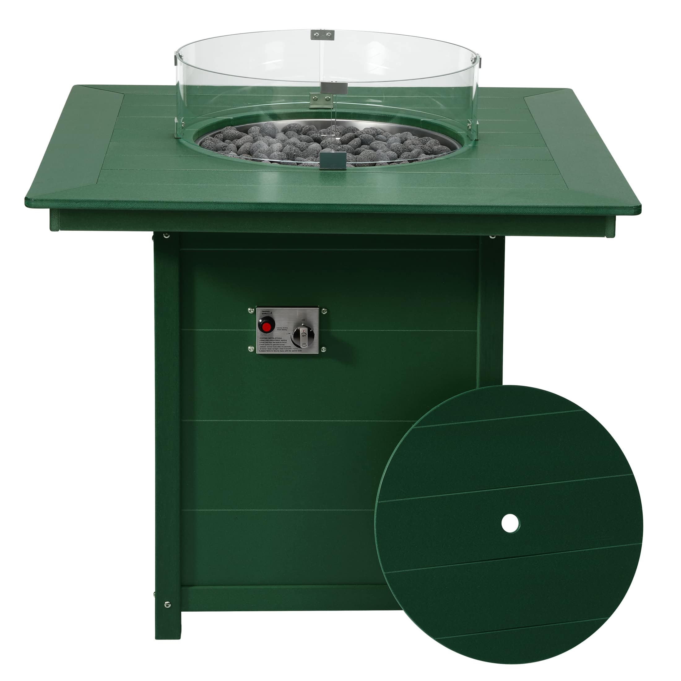 "WestinTrends - Helios 42"" Modern Outdoor Patio Gas Propane Square Fire Pit Table" price history on PriceWatchPro