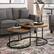 Alt View 11. CorLiving - Fort Worth Wood Grain Finish Nesting Coffee Table - Brown.