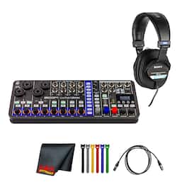 Zoom - LiveTrak L6max Digital Mixer/Recorder, Battery Powered, 32-Bit Float, 12-Channels, 4 Combo + 8 Stereo Inputs, MIDI,