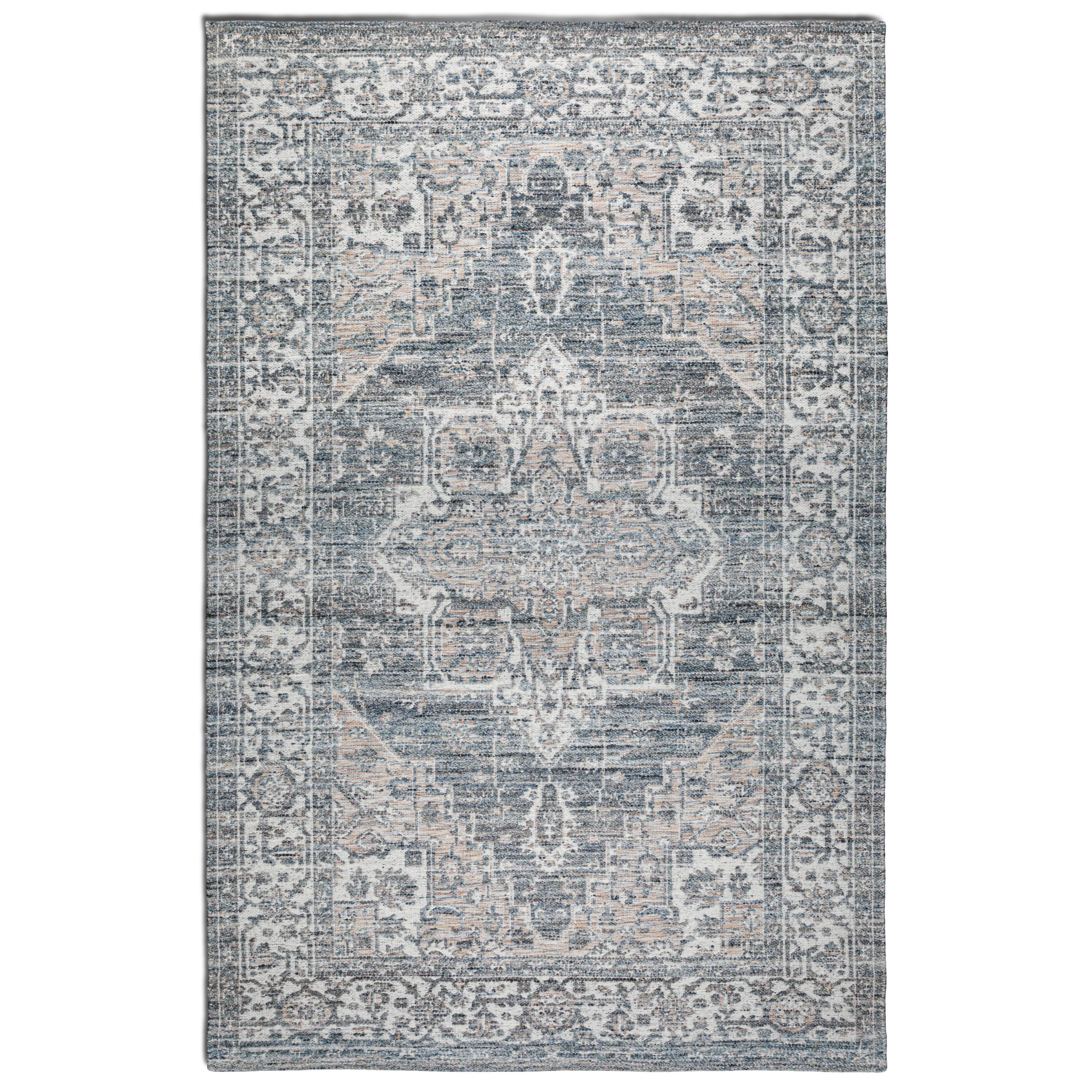 Left. Simpli Home - Belton 6 x 9 Area Rug - Grey,Mustard.