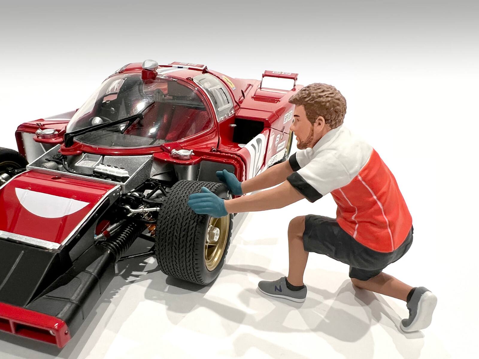 Alt View 1. American Diorama - "Race Crew" Figure #1 for 1/24 scale models by American Diorama.