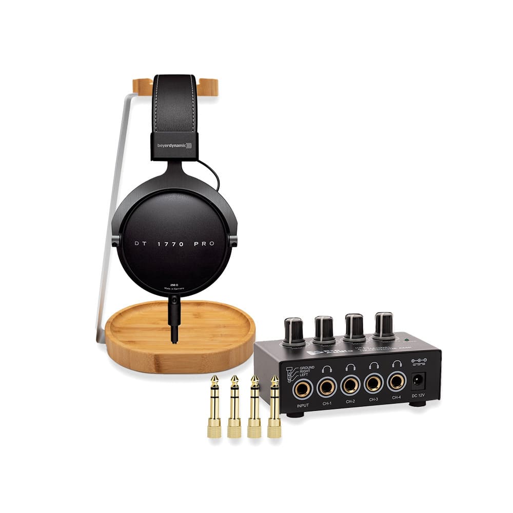 Beyerdynamic - DT 1770 PRO Closed Studio and Monitoring Headphones Bundle - Black