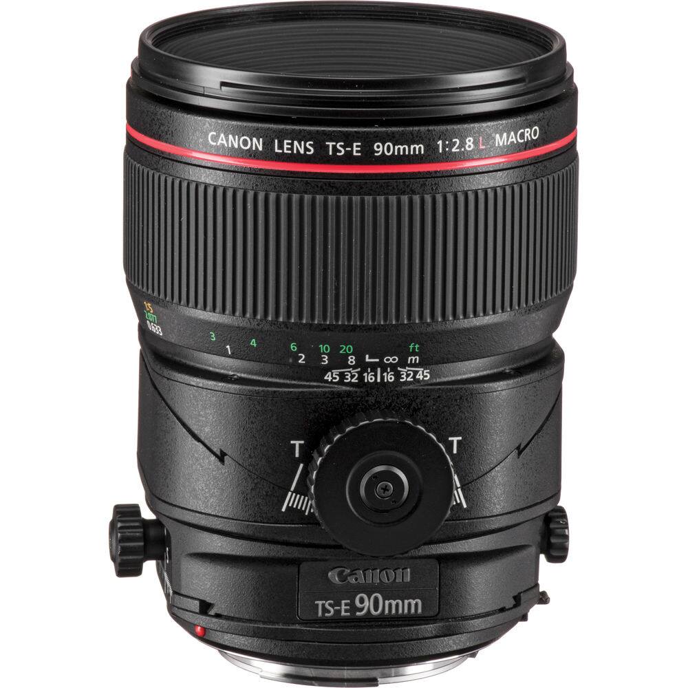 CANON LENS 1:2.8 L MACRO TS-E 90mm 2907 168 3 1 4 6 2 10 20 ft 3 8 8 m 45 32 1611 16 32 45 T T Canon TS-E 90mm