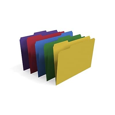 Staples - File Folders, 1/3-Cut Tab, Legal Size, 100/Box (ST22945-CC) - Assorted Colors price history on PriceWatchPro