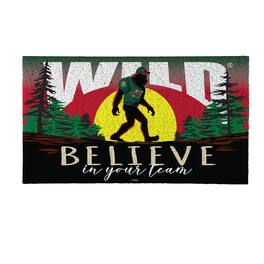 Evergreen Enterprises - Minnesota Wild 28" x 16" Bigfoot Believe in Your Team Turf Door Mat - Multicolor