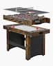 VEVOR - 3-in-1 Combo Game Table Set, 54" Air Hockey Table, Multi Combination Table with Air Hockey, Ping Pong, Foosball - Burlywood
