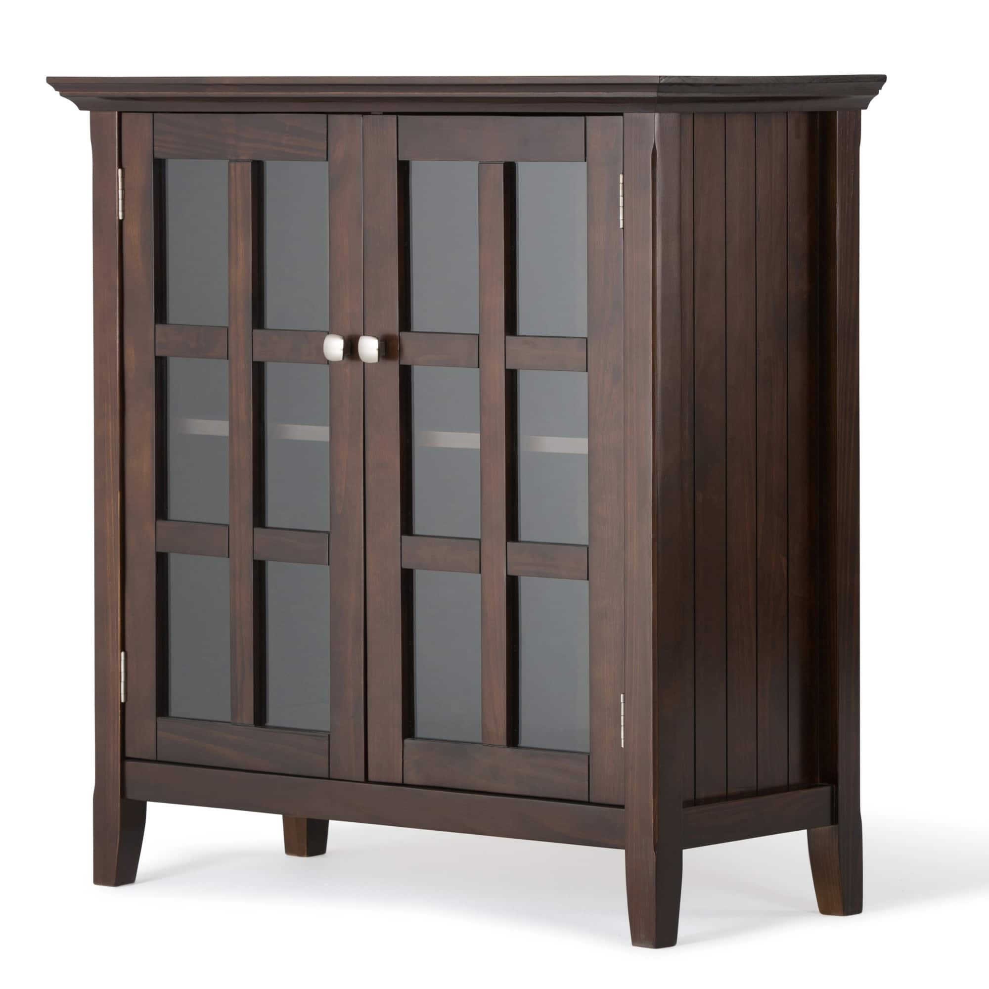 Simpli Home – Acadian Low Storage Cabinet – Brunette Brown Sansujyuku sansujyuku.com