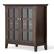 Angle. Simpli Home - Acadian Low Storage Cabinet - Brunette Brown.