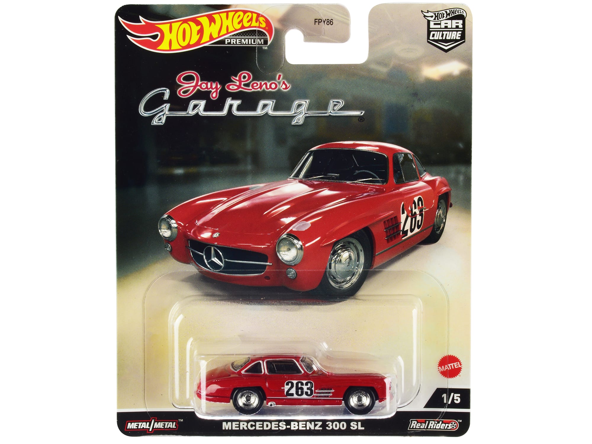 "Mercedes-Benz 300 SL #263 Red (Weathered) ""Jay Leno’s Garage"" Diecast Model Car by Hot Wheels" price history on PriceWatchPro