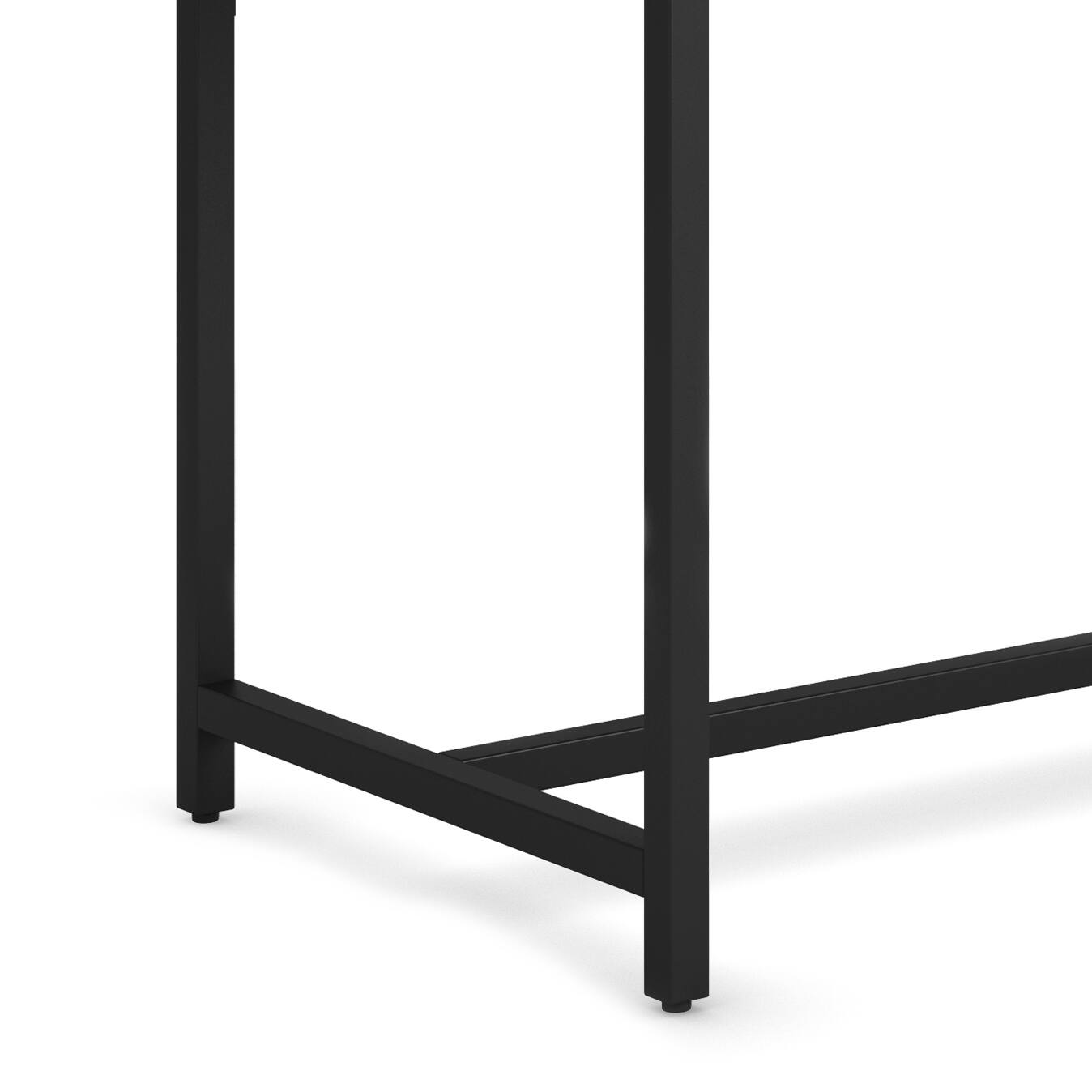 Alt View 2. Simpli Home - Banting SOLID HARDWOOD Modern Industrial 60 inch Wide Desk in Hickory Brown - Hickory Brown.