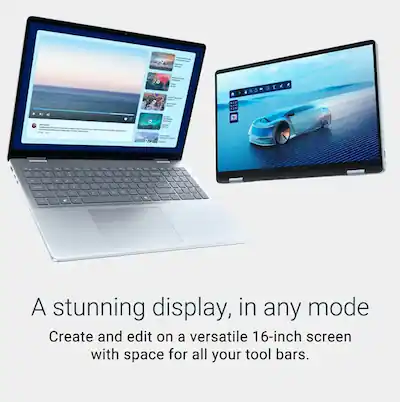 Dell 16 2 in 1 Laptop 16.0 WUXGA Display (Intel Ultra 7 256V, 16GB Dell 16 2 in 1 Laptop 16.0 WUXGA Display (Intel Ultra 7 256V, 16GB