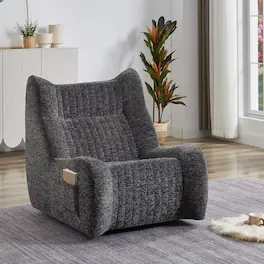 GOODSILO - Oversized Bean Bag Chair with Armrests - Comfy Lounge Lazy Floor Sofa Accent Chair for Living Room, Bedroom - Gray
