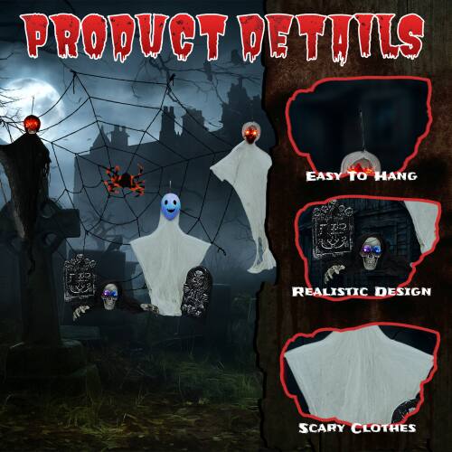 PRODUCT DETAILS  
EASY TO HANG  
REALISTIC DESIGN  
SCARY CLOTHES