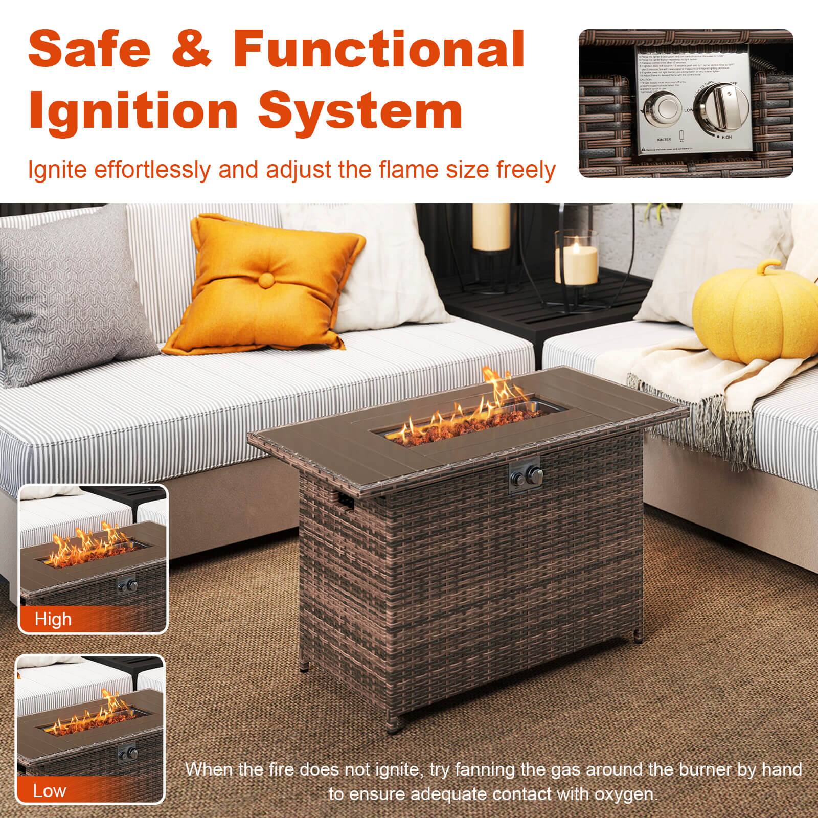 Safe & Functional Ignition System

Ignite effortlessly and adjust the flame size freely

High

Low

When the fire does not ignite, try fanning the gas around the burner by hand to ensure adequate contact with oxygen.