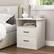 Front. Kadyn - Wood Nightstand With Charging Station, Bedside Table With 2 Drawers, Bedroom Nightstand - White.