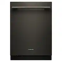 KitchenAid - 24" Top Control Built-In Dishwasher with 360 Max Jets Third Rack, Advanced ProDry, Ultra-bright LED Lighting - Black Ore - Front_Zoom