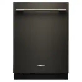 KitchenAid - 24" Top Control Built-In Dishwasher with 360 Max Jets Third Rack, Advanced ProDry, Ultra-bright LED Lighting - Black Ore