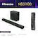 Hisense HS3100 is a 306mm soundbar with a 161mm subwoofer. It comes with a 306mm x 902mm wall mount kit, a remote control with batteries, and a soundbar, subwoofer, and HDMI or optical cable.