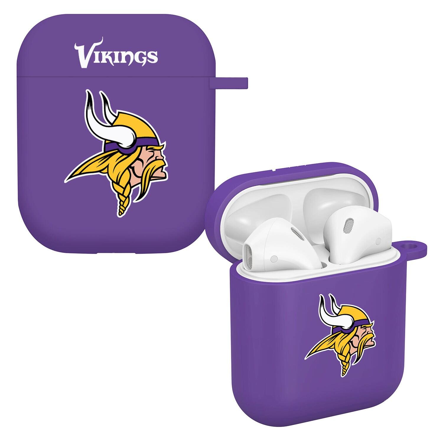 Front. Artinian - Purple Minnesota Vikings AirPods Case Cover - Purple.