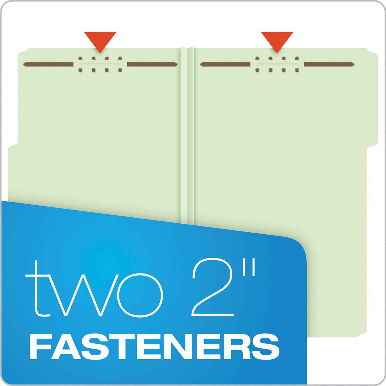 two 2" FASTENERS