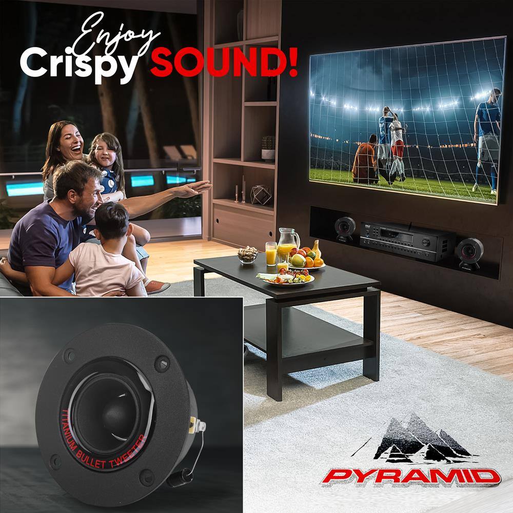 Enjoy Crispy SOUND!  
TITANIUM TWEETER BULLET 1 PYRAMID