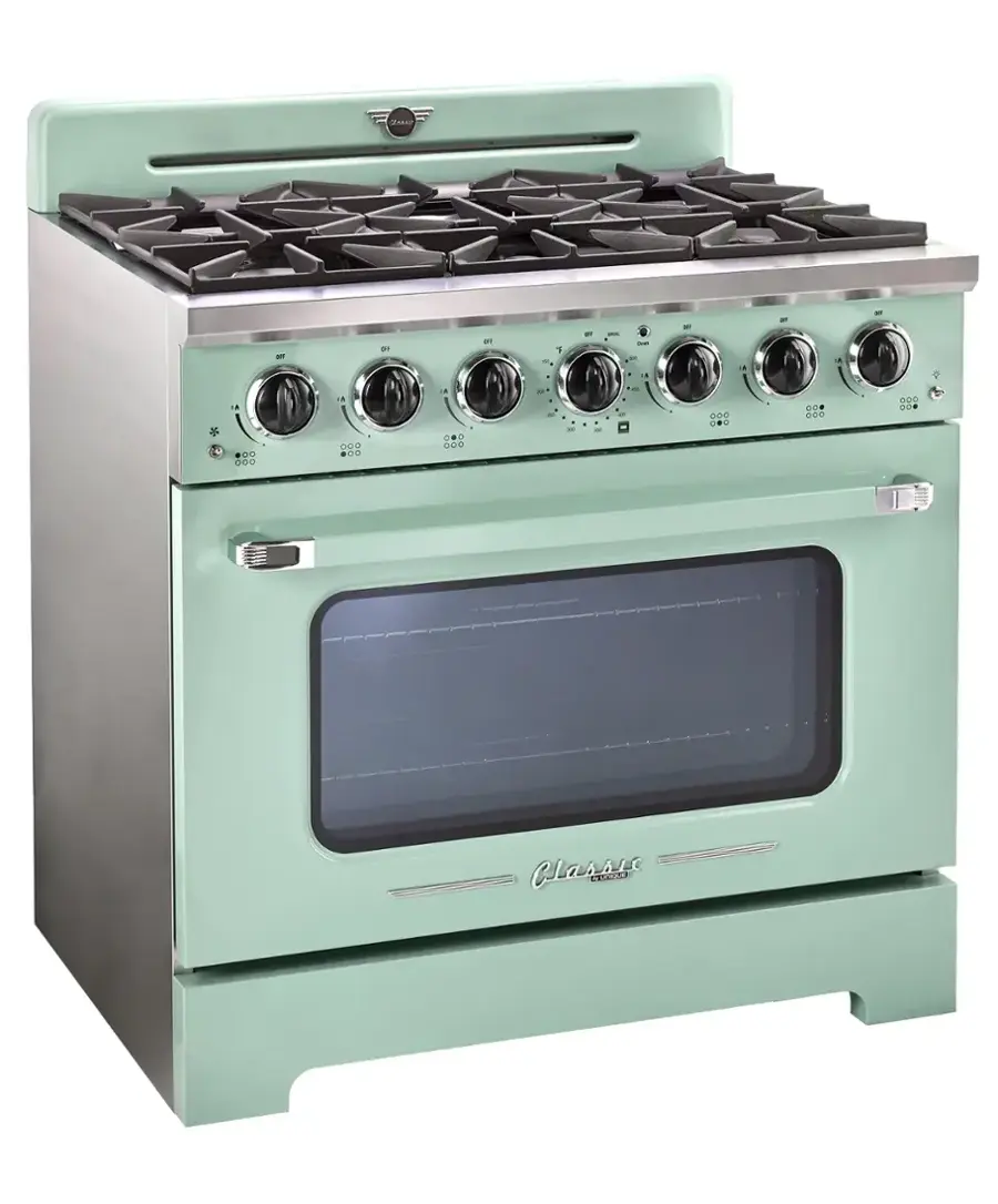 The text on the image reads "EMF ZAAL a - a 1 -. - - - - - -- b -  -   A - - - - ODD O aN D BO . 00 - D 0O UW Classic." This text is likely a description or information about the stove.