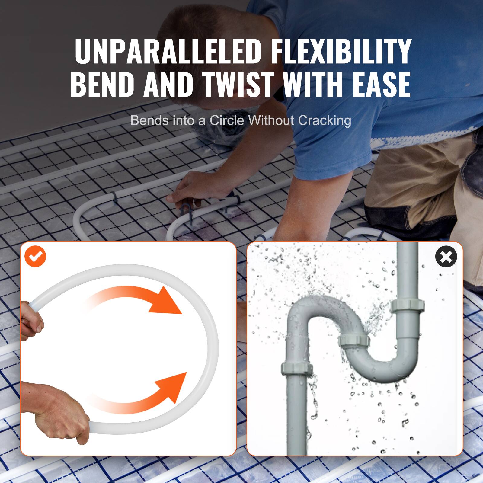 UNPARALLELED FLEXIBILITY  
BEND AND TWIST WITH EASE  
Bends into a Circle Without Cracking