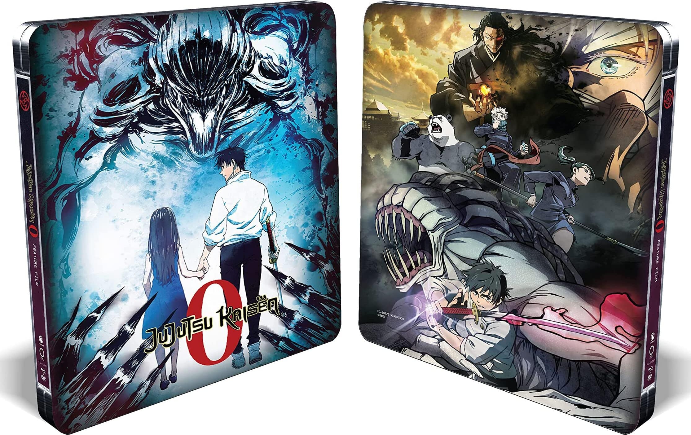 Front. New Steelbook  JUJUTSU KAISEN 0 The Movie (Blu-ray + DVD).