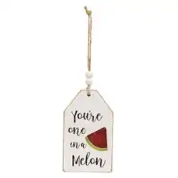 BreeBe *3/Set Summer Fruit Distressed Wooden Tag Ornaments Multicolor ...