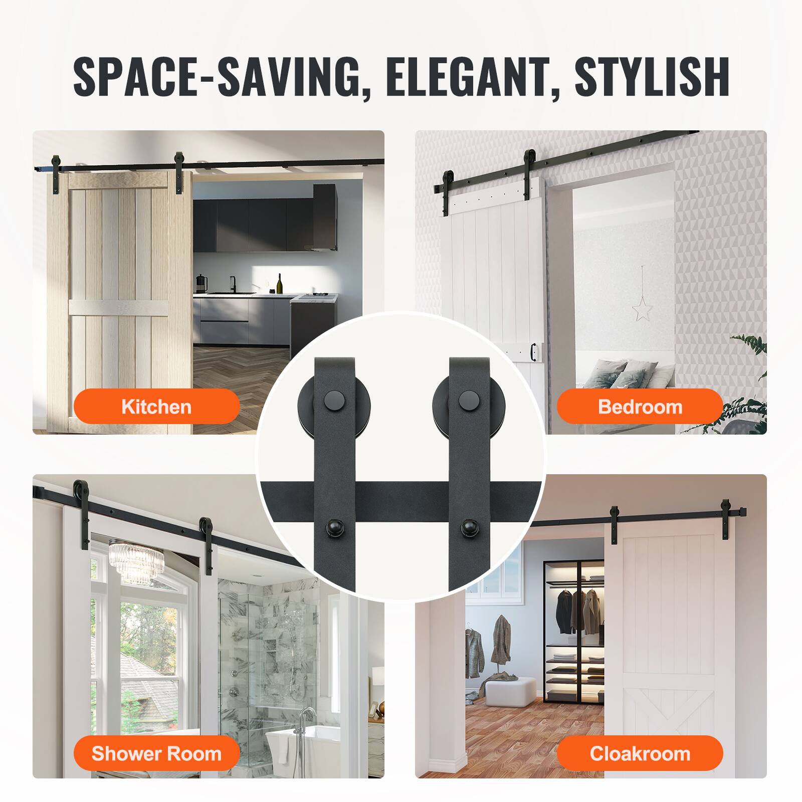 SPACE-SAVING, ELEGANT, STYLISH

Kitchen  
Bedroom  
Shower Room  
Cloakroom