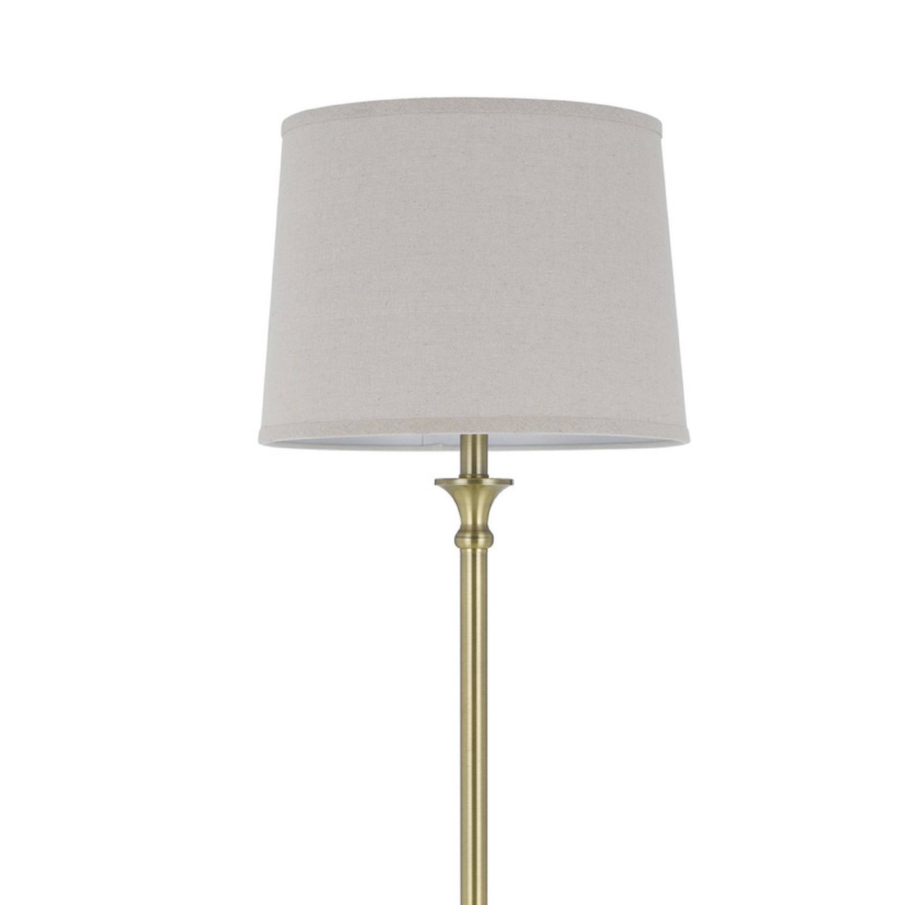 Alt View 1. Manhattan Lane - Floor Lamp with Hardback Linen Shade, 61 Inch.