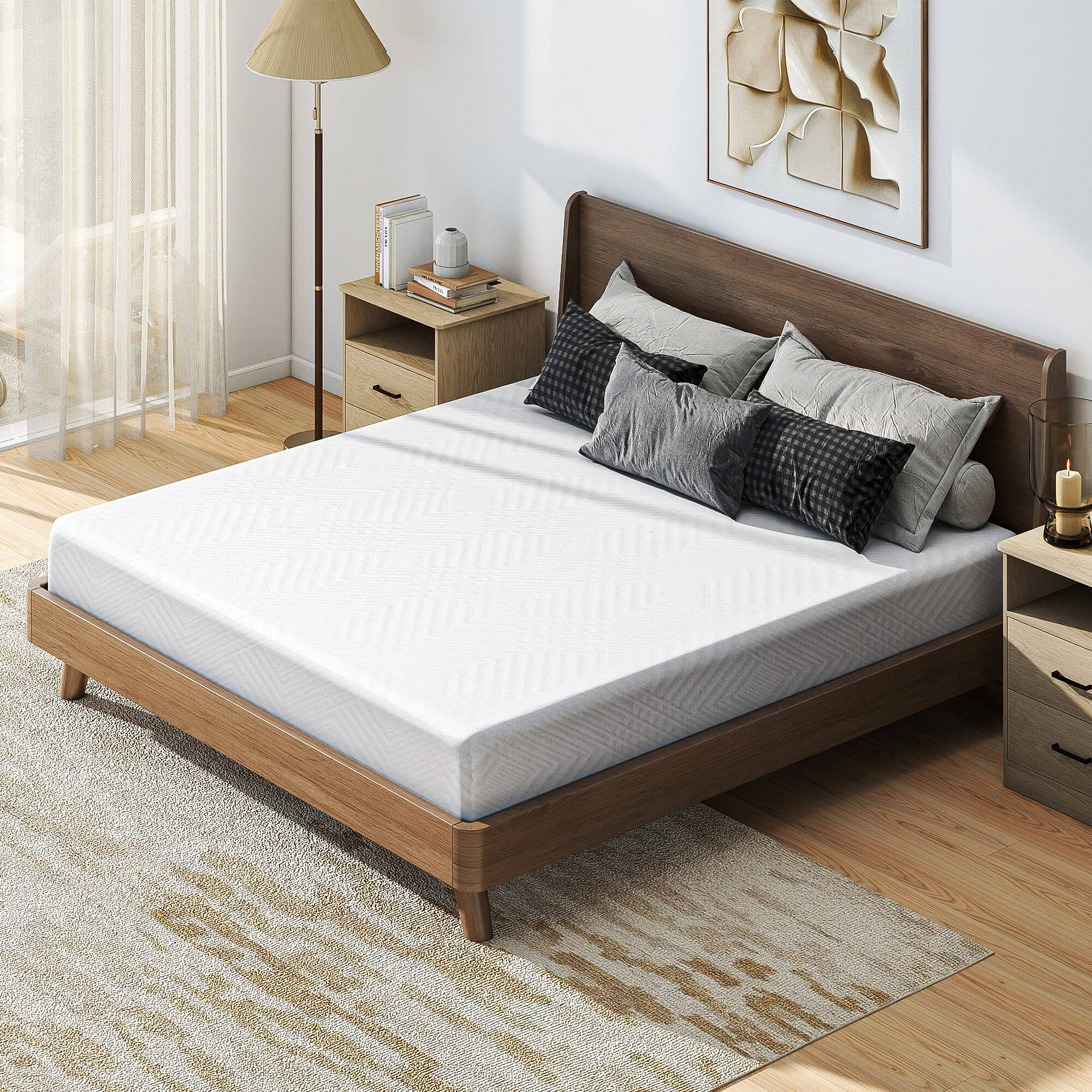 Alt View 6. Kadyn - Tea Memory Foam Mattress, Cooling Gel, Fiberglass-Free, CertiPUR-US Certified, Medium Firm - White.