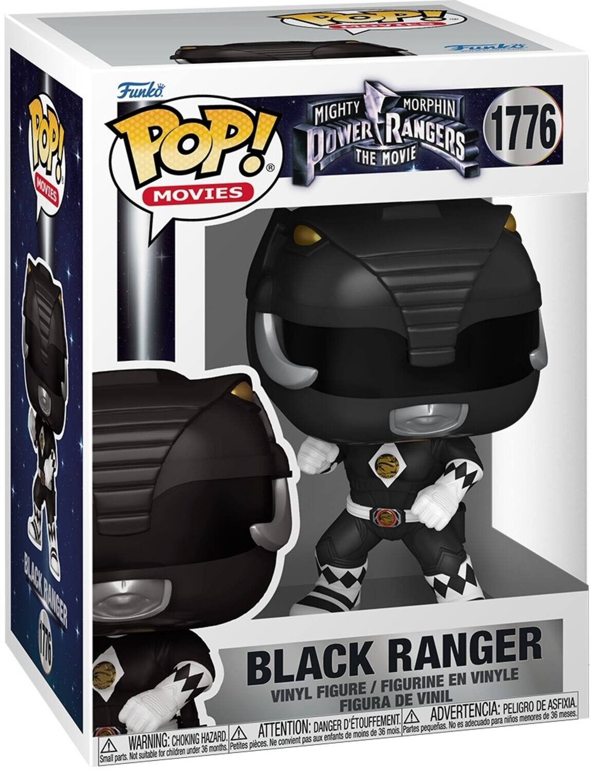 OOPY Tuali Funko MIGHTY MORPHIN POP! POWER RANGERS 1776 THE MOVIE MOVIES BC RLLNGERR BLACK RANGER FIGURINE EN VINYLE FIGURE I VINYL DE VINIL ASFIXIA. FIGURA ADVERTENCIA: PELIGRO DE menores de 36 meses. D'TOUFFEMENT. adecuado para nios DANGER pequerias. No es HAZARD. ATTENTION: aux enfants de moins de 36 mois. Partes WARNING: CHOKING Petites pieces. Ne convient pas children under 36 months Not sutable for Smal parts.
