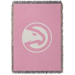 Chad & Jake - Atlanta Hawks Woven Blanket - Pink
