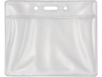 Front. Advantus - ID Badge Holder, 50/Pack - Clear.
