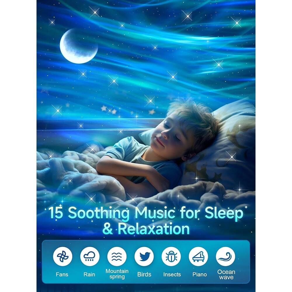 15 Soothing Music for Sleep & Relaxation

Fans  
Rain  
Mountain spring  
Birds  
Insects  
Piano  
Ocean wave