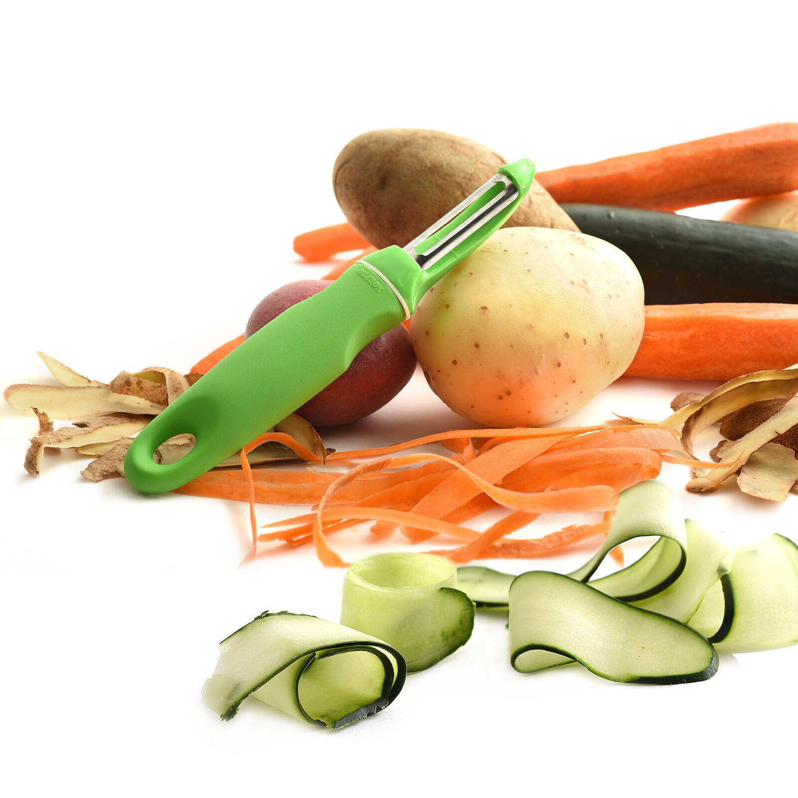 Alt View 5. Norpro - Grip-EZ Vegetable Peeler, 7.25-Inch, Green - Green.