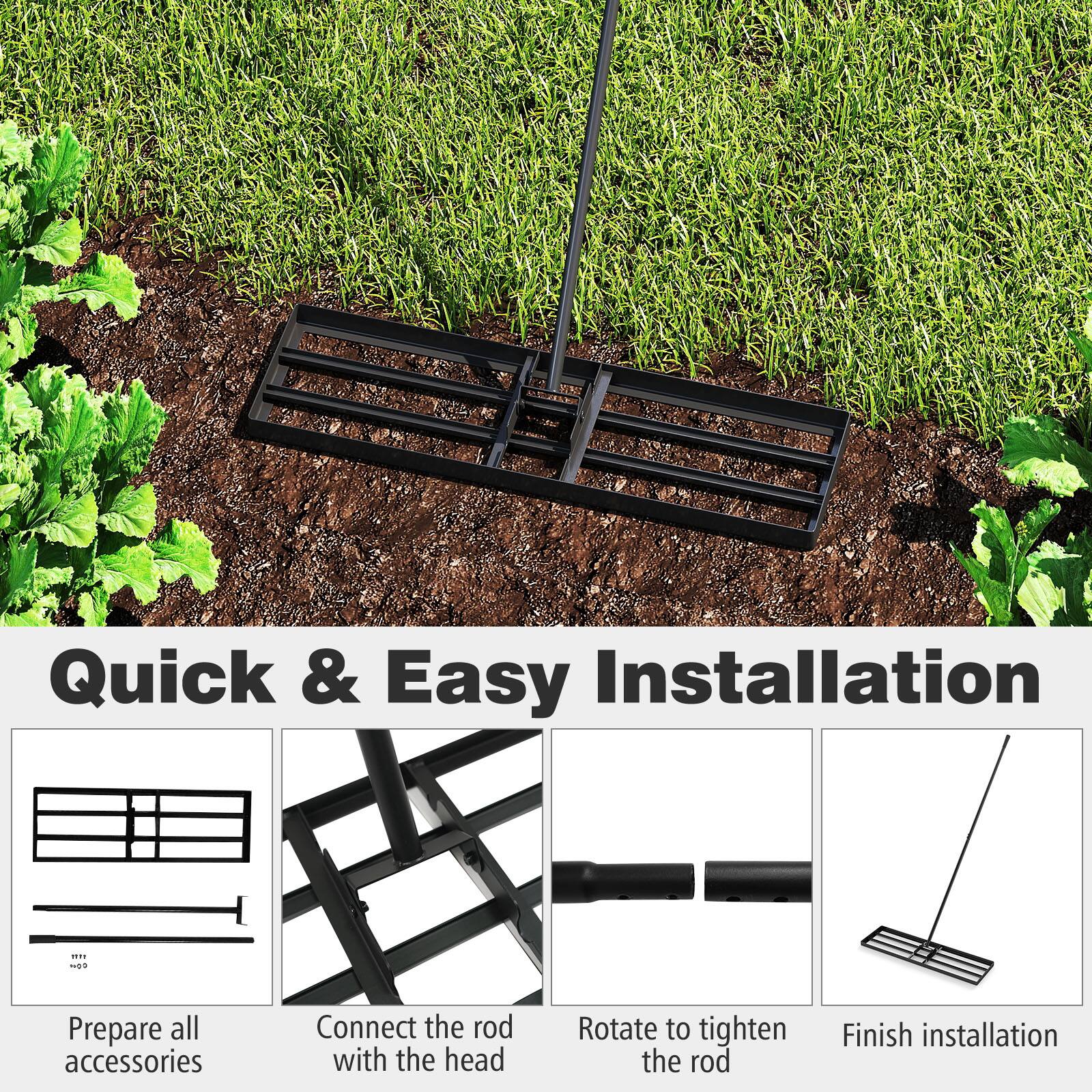 Quick & Easy Installation

Prepare all accessories

Connect the rod with the head

Rotate to tighten the rod

Finish installation