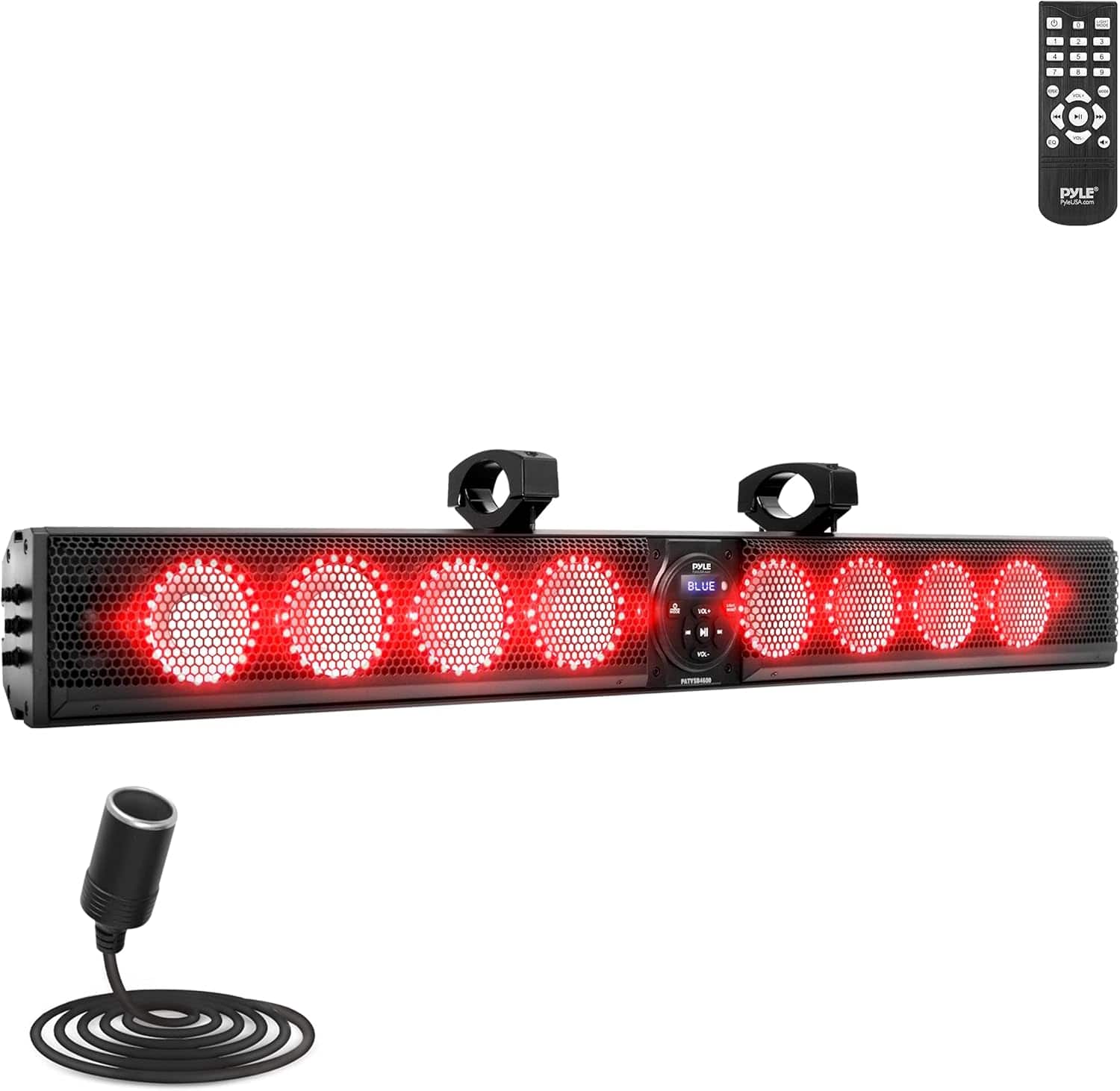 Pyle - PATVSB4600 46" Aluminum Alloy Sound Bar, AUX/BT/USB/RGB Lights, 8 x 30W Power