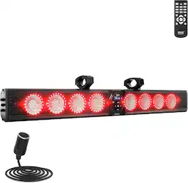 Pyle - PATVSB4600 46" Aluminum Alloy Sound Bar, AUX/BT/USB/RGB Lights, 8 x 30W Power