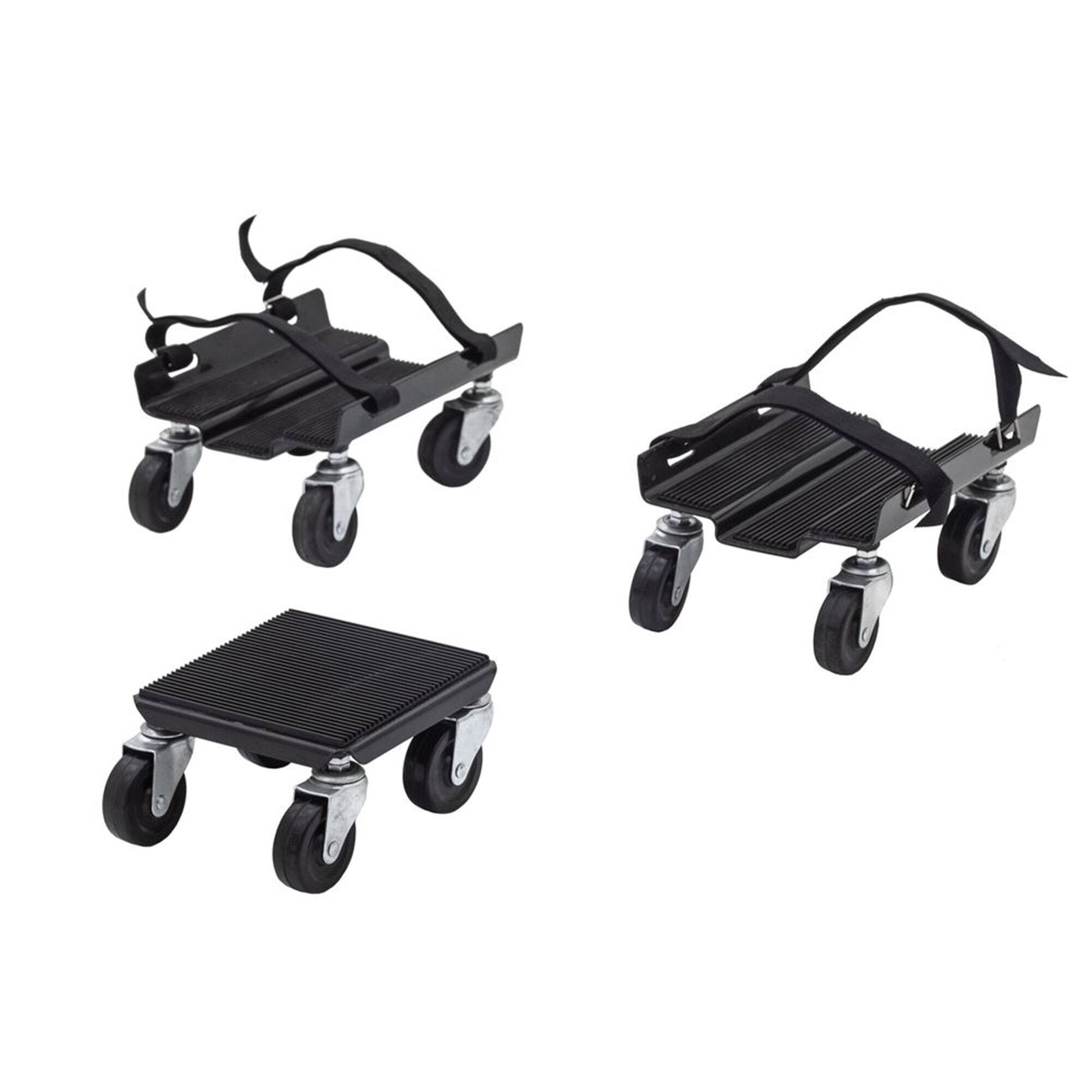 Alt View 2. Black Ice - Black Ice 3-Piece Snowmobile Dolly Set for Ski & Track Storage, 1500 Lb Capacity.